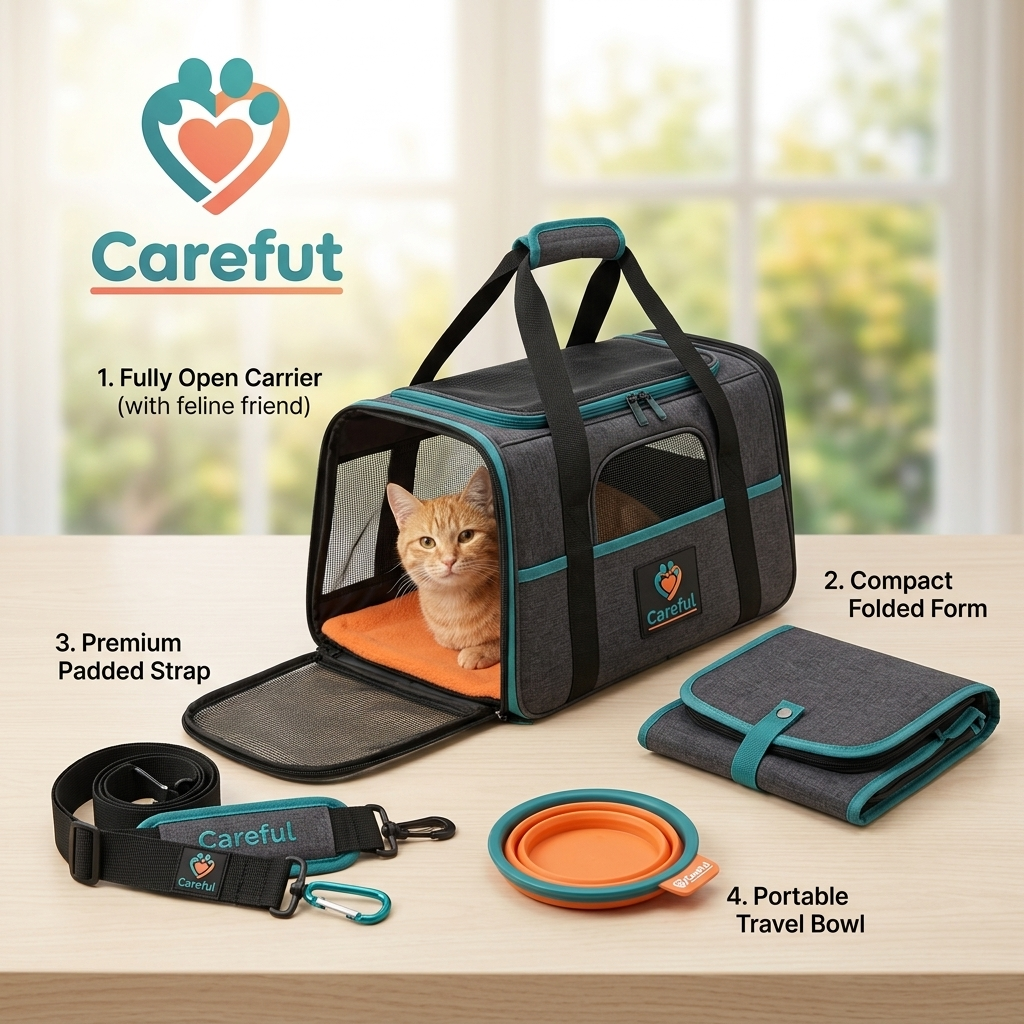 Foldable Pet Travel Carrier Bag
