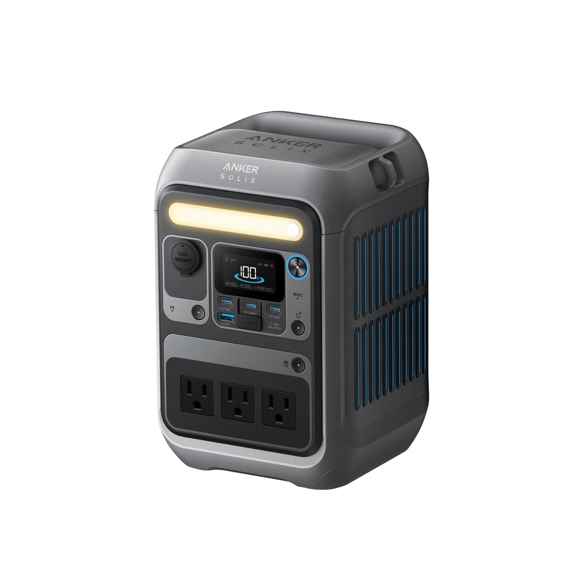 Anker SOLIX C300 Portable Power Station, 288Wh Solar Generator for Camping