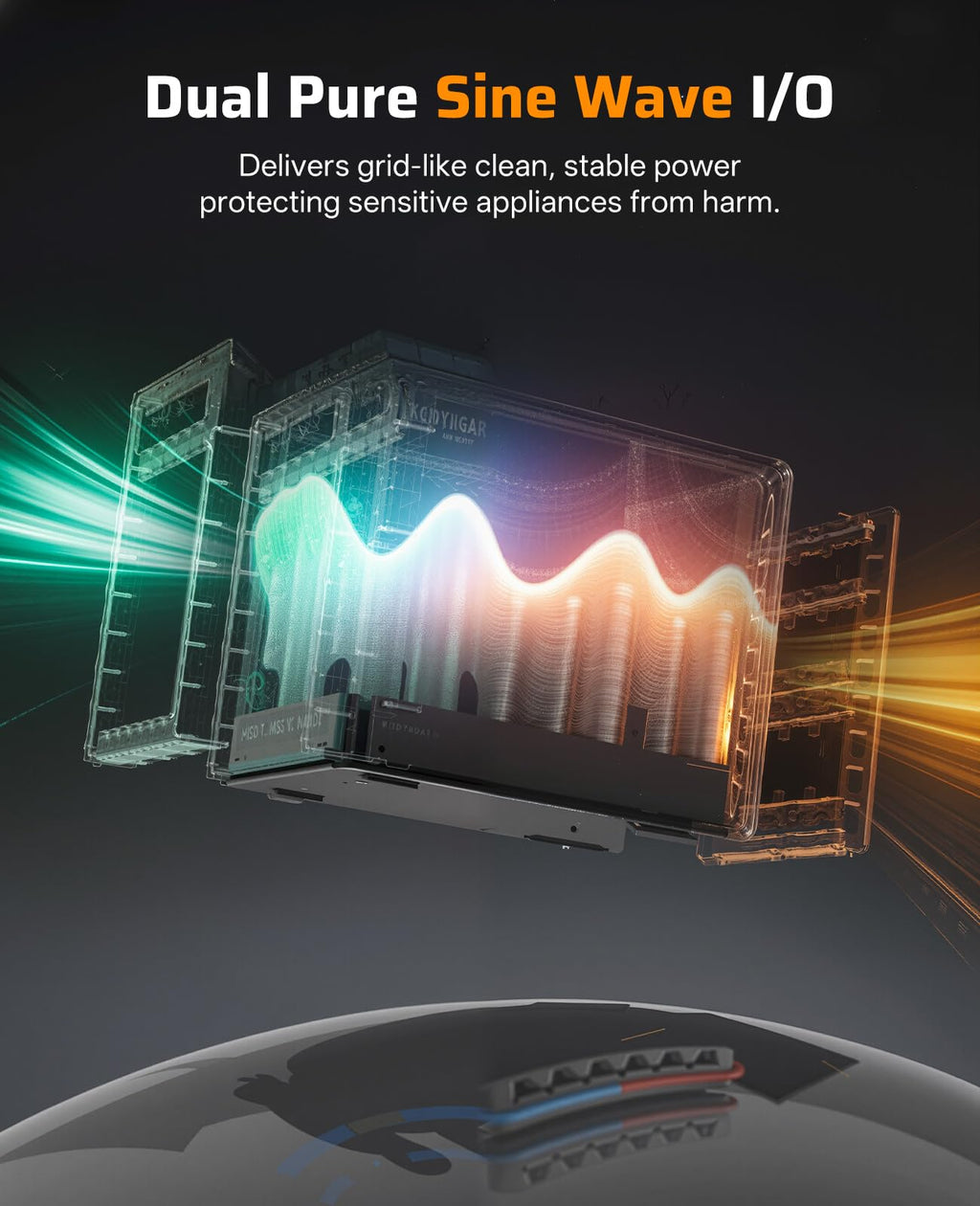 AFERIY P210 Solar Generator 2048Wh Portable Power Station 2400W (4800W Peak