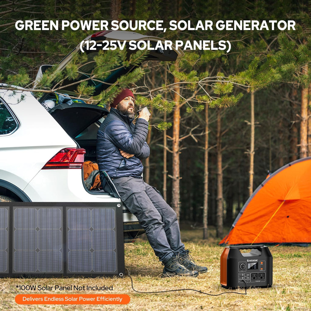 EnginStar Portable Power Station 300W 296Wh Solar Generator
