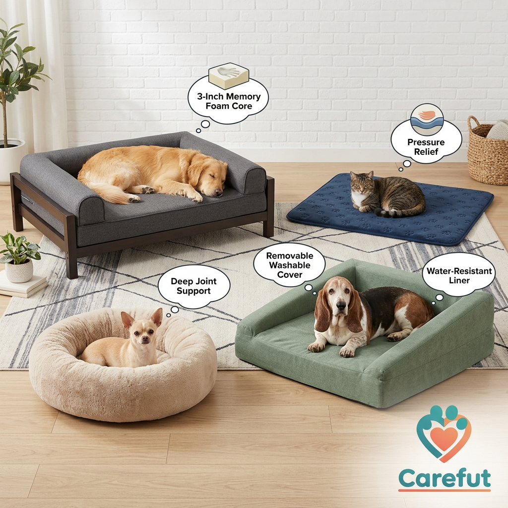 Orthopedic Memory Foam Pet Bed