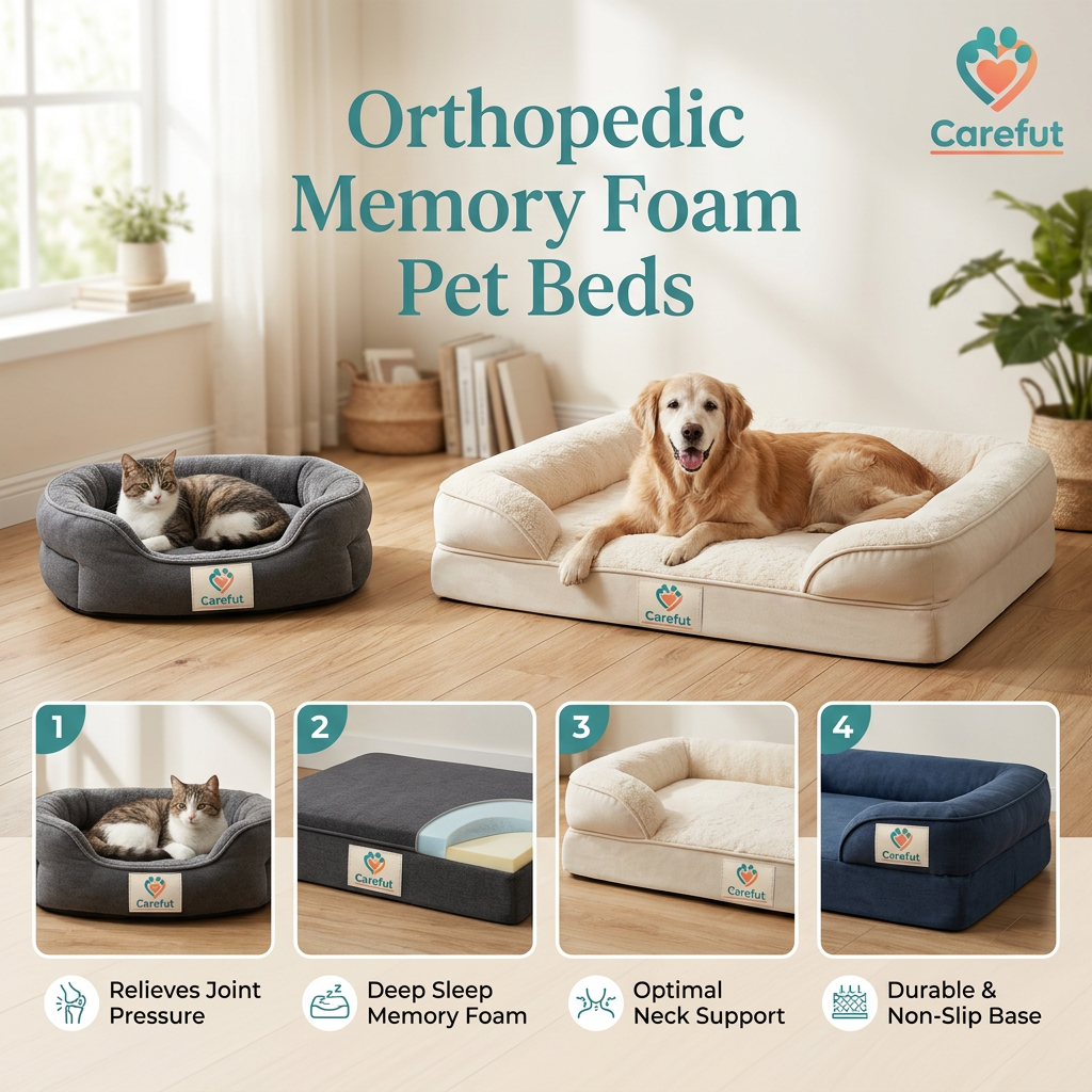 Orthopedic Memory Foam Pet Bed