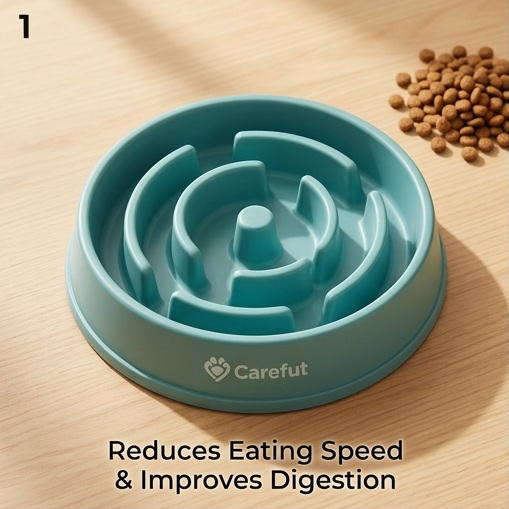 Slow Feed Anti-Gulping Bowl