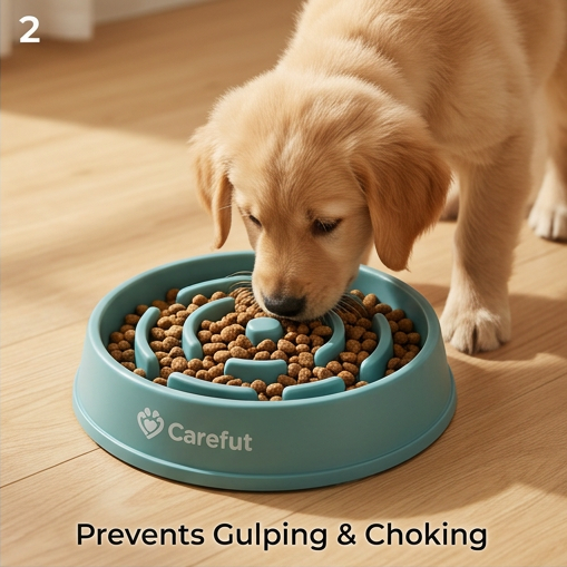 Slow Feed Anti-Gulping Bowl