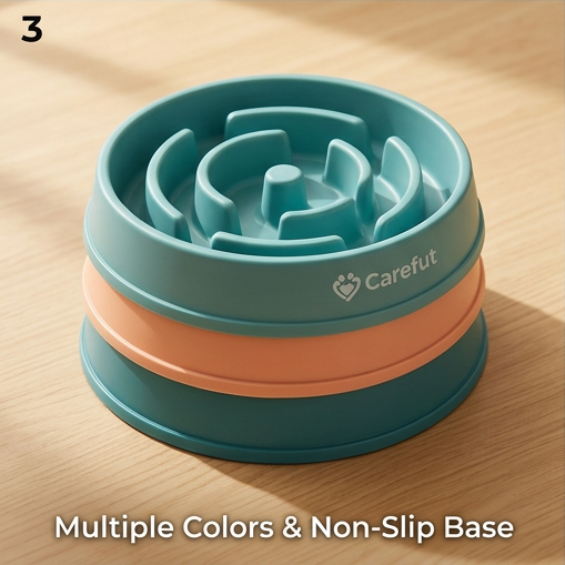 Slow Feed Anti-Gulping Bowl