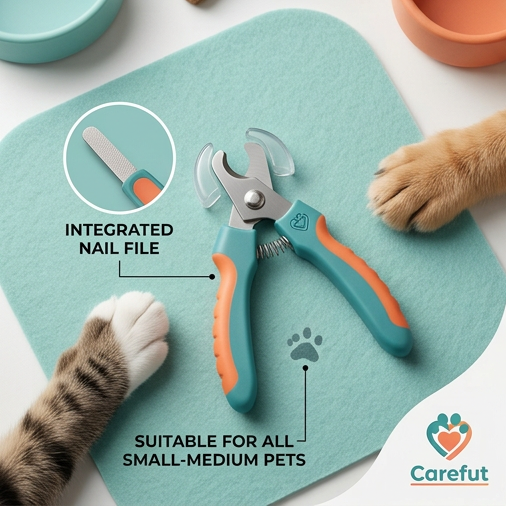 Pet Nail Clipper with Safety Guard